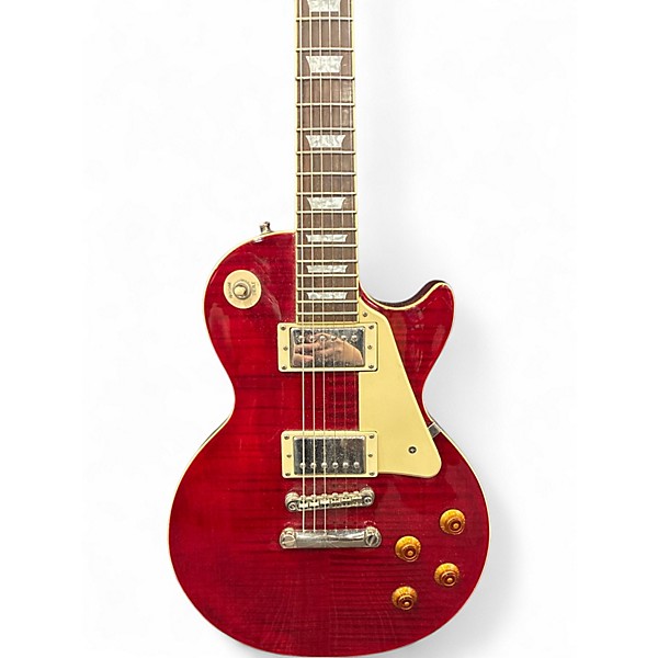 Used Epiphone Les Paul Standard Pro Crimson Red Burst Solid Body Electric Guitar