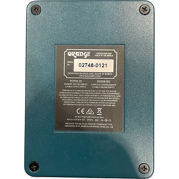 Used Orange Amplifiers Getaway Driver Effect Pedal