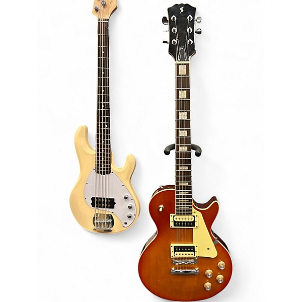 Used Stagg Single Cut Tobacco Solid Body Electric Guitar