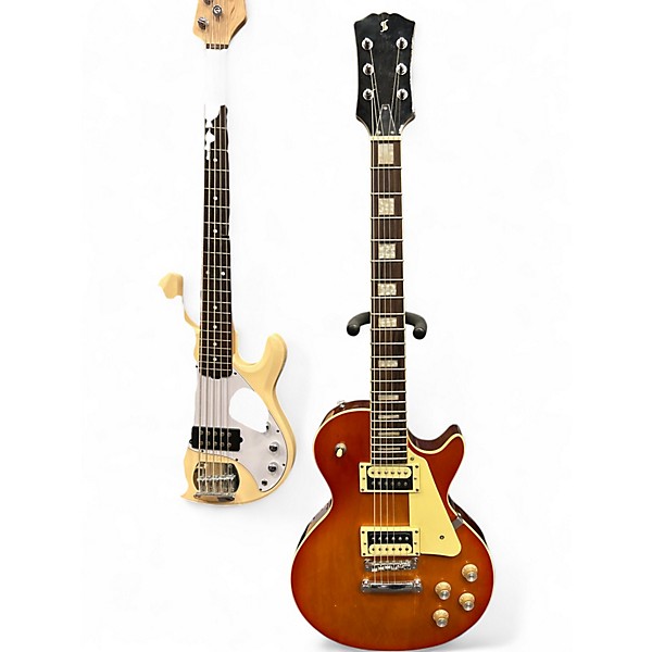 Used Stagg Single Cut Tobacco Solid Body Electric Guitar