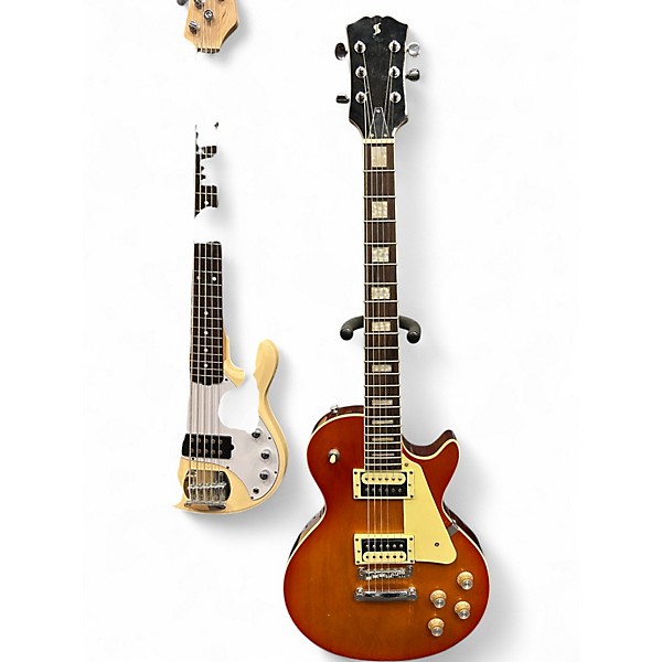 Used Stagg Single Cut Tobacco Solid Body Electric Guitar