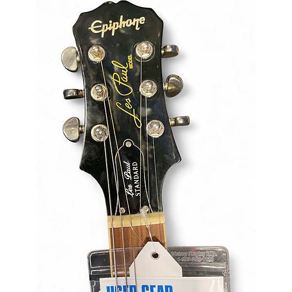 Used Epiphone Les Paul Standard Black Solid Body Electric Guitar