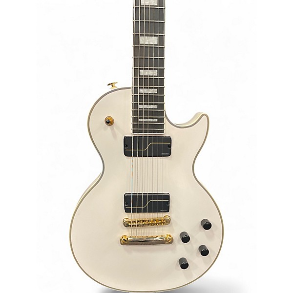 Used Epiphone Les Paul MKH Origins Custom Alpine White Solid Body Electric Guitar