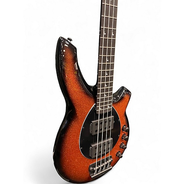 Used Ernie Ball Music Man Bongo 4 String Harvest Orange Electric Bass Guitar