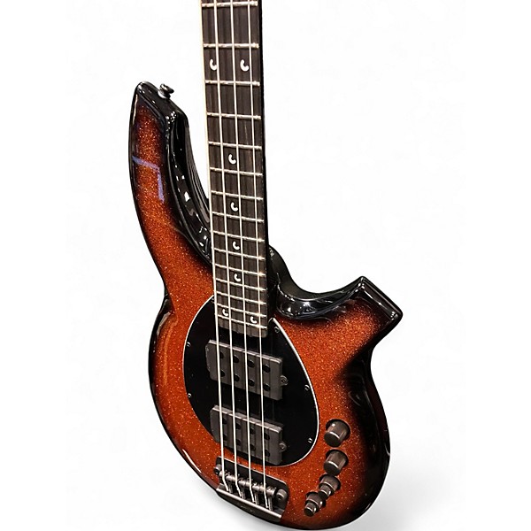 Used Ernie Ball Music Man Bongo 4 String Harvest Orange Electric Bass Guitar