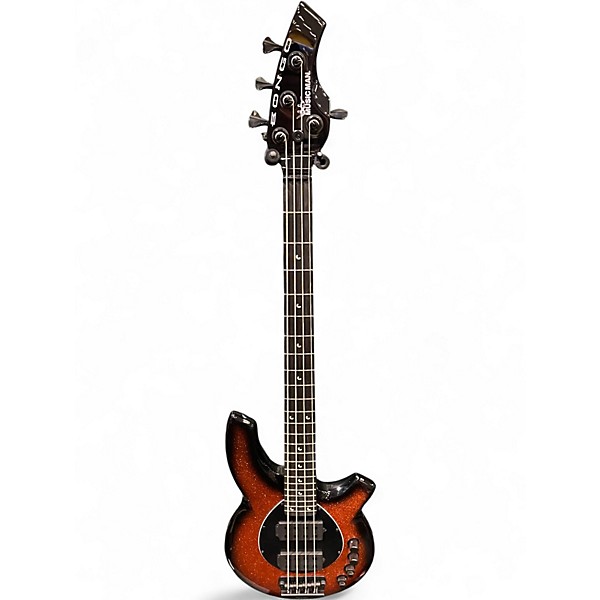 Used Ernie Ball Music Man Bongo 4 String Harvest Orange Electric Bass Guitar