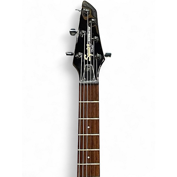 Used Squier SHOWMASTER Silver Solid Body Electric Guitar