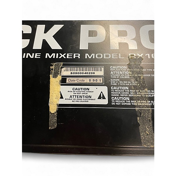Used Behringer RX1602 Unpowered Mixer