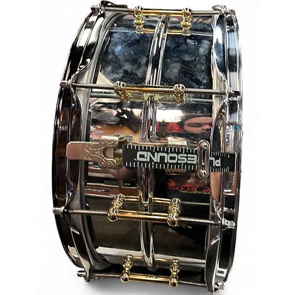 Used Ludwig 14in 110TH ANNIVERSARY CHROME OVER BRASS Chrome Drum