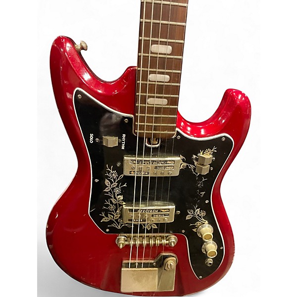 Vintage 1960s Teisco ET220 Red Solid Body Electric Guitar