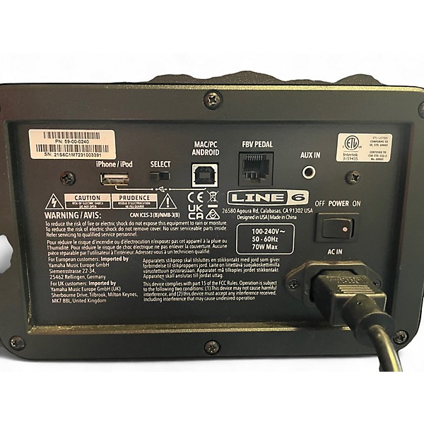 Used Line 6 Spider V 60 1x10 Guitar Combo Amp