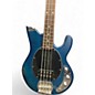 Used Sterling by Music Man Sub 4 Blue Electric Bass Guitar