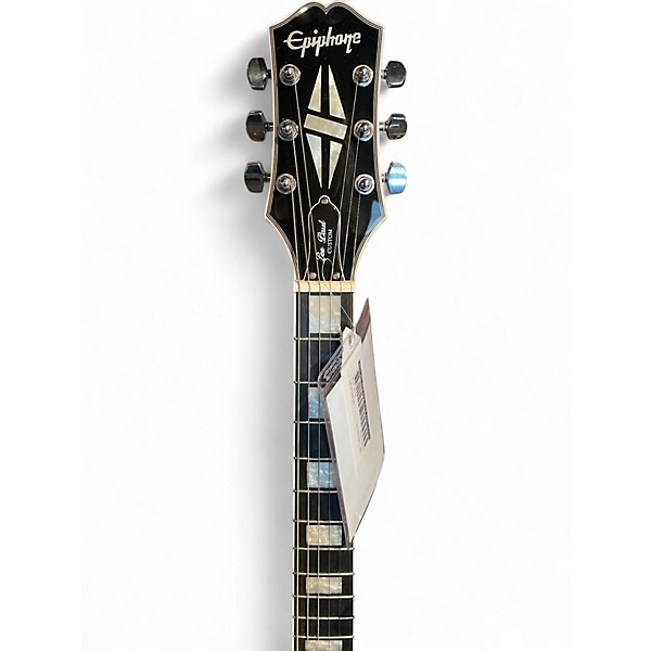 Used 2022 Epiphone Adam Jones Les Paul Custom Silverburst Solid Body Electric Guitar