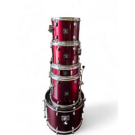 Used Gretsch Drums 5 Piece Blackhawk Red Drum Kit