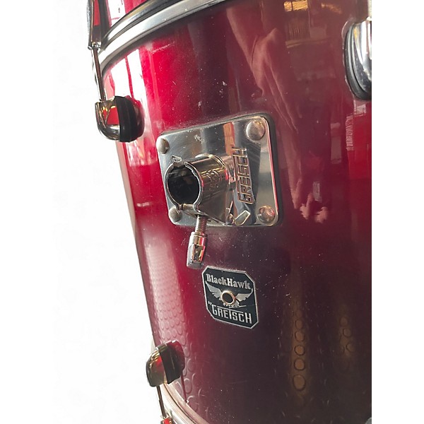 Used Gretsch Drums 5 Piece Blackhawk Red Drum Kit