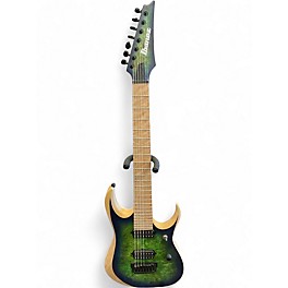Used Ibanez RGDGIX7MPB Surreal Blue Burst Solid Body Electric Guitar