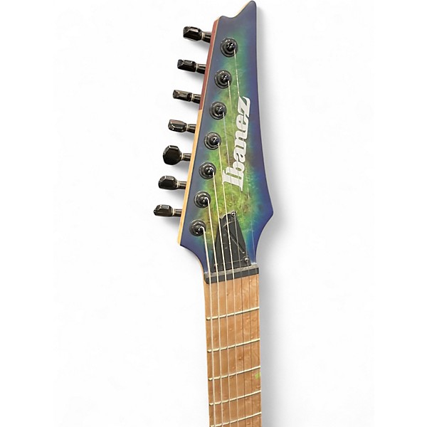 Used Ibanez RGDGIX7MPB Surreal Blue Burst Solid Body Electric Guitar