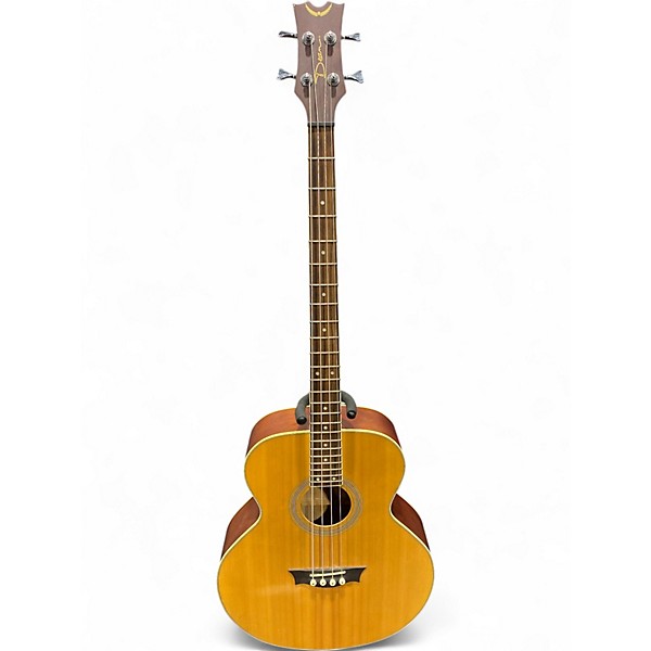 Used Dean EAB AE Worn Natural Acoustic Bass Guitar