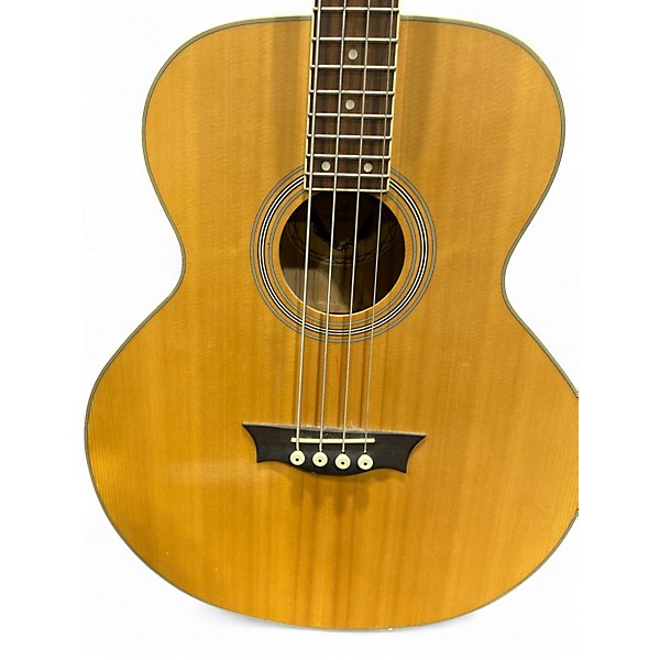 Used Dean EAB AE Worn Natural Acoustic Bass Guitar