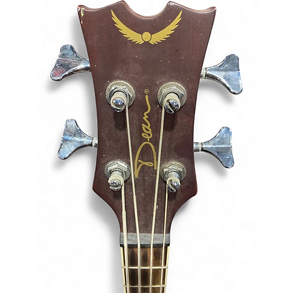 Used Dean EAB AE Worn Natural Acoustic Bass Guitar