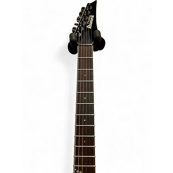 Used Ibanez S6570 Prestige series Dark Blue Flame Top Solid Body Electric Guitar