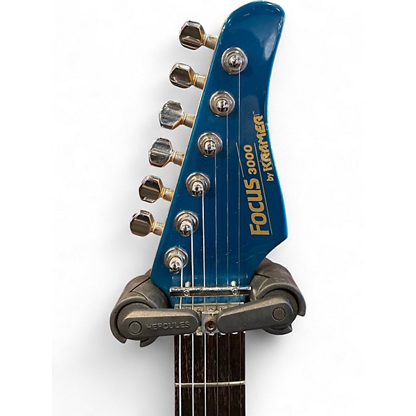 Used Kramer Focus 3000 MIJ Midnight Blue Solid Body Electric Guitar