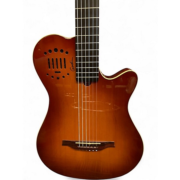 Used Godin MULTIAC GRAND CONCERT DUET AMBIANCE 2 Tone Sunburst Acoustic Electric Guitar