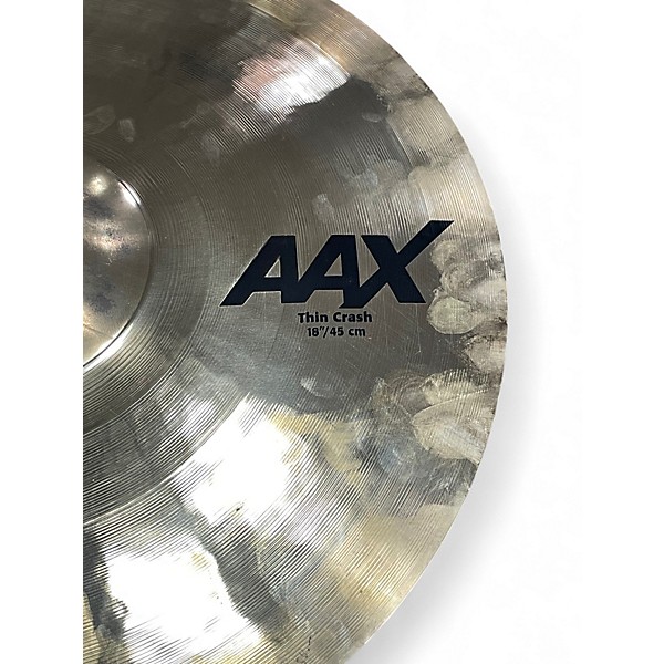 Used SABIAN 18in AAX Thin Crash Cymbal