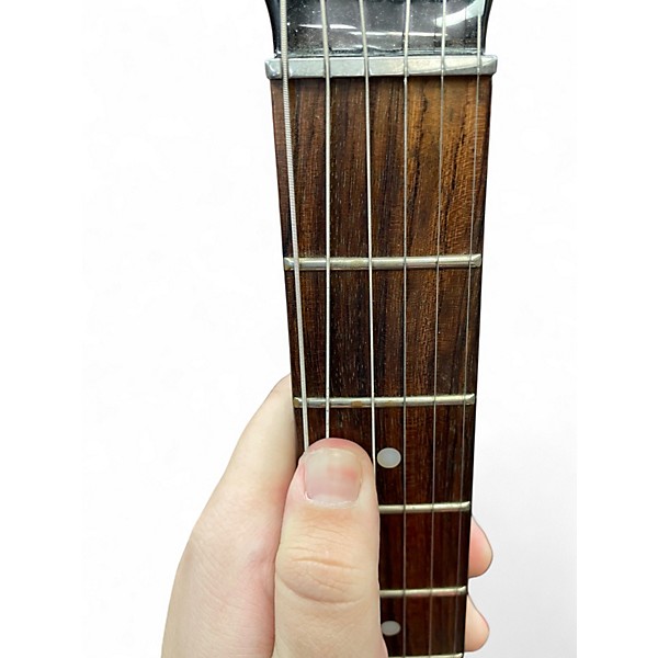 Used Danelectro U2 Black Solid Body Electric Guitar