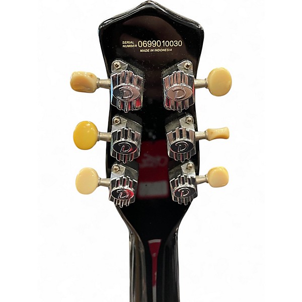 Used Danelectro U2 Black Solid Body Electric Guitar