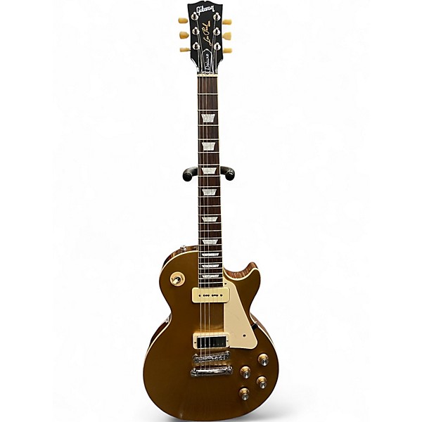 Used Gibson Les Paul Deluxe P90 Gold Top Solid Body Electric Guitar