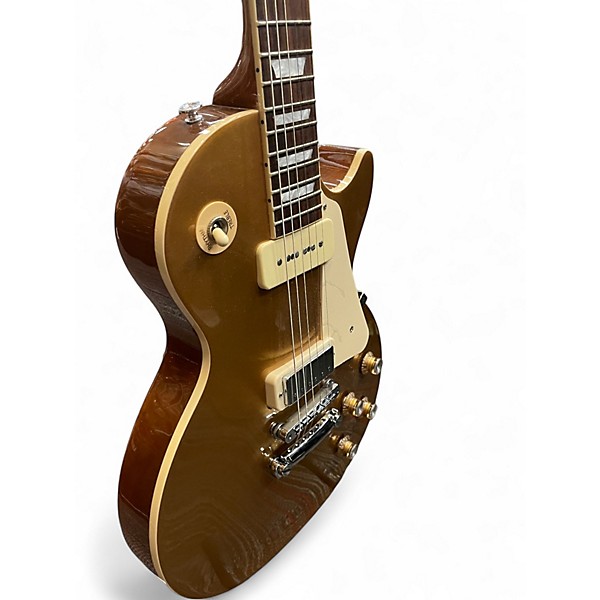 Used Gibson Les Paul Deluxe P90 Gold Top Solid Body Electric Guitar