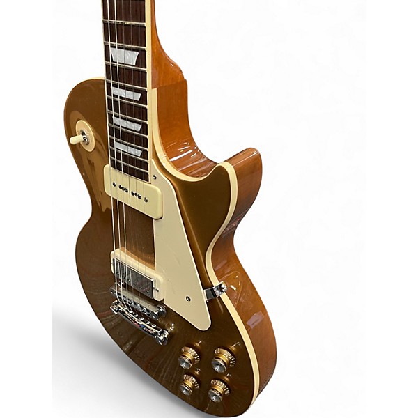 Used Gibson Les Paul Deluxe P90 Gold Top Solid Body Electric Guitar