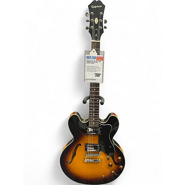 Used Epiphone ES-335 2 Color Sunburst Hollow Body Electric Guitar