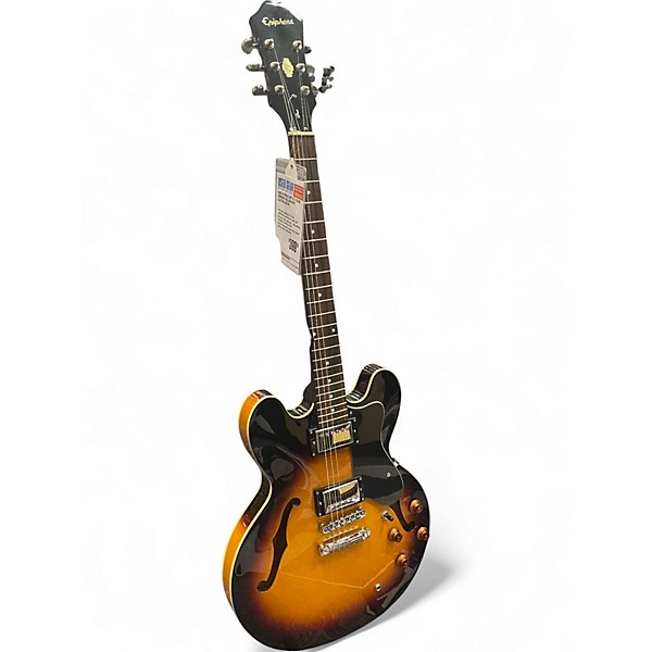 Used Epiphone ES-335 2 Color Sunburst Hollow Body Electric Guitar