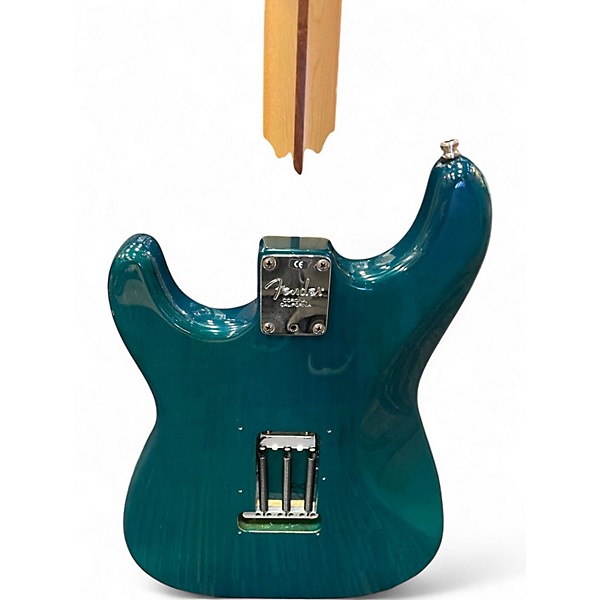 Used Fender Highway One HSS Stratocaster Teal Solid Body Electric Guitar