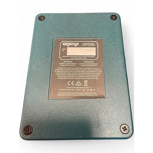 Used Orange Amplifiers GETAWAY DRIVER Effect Pedal