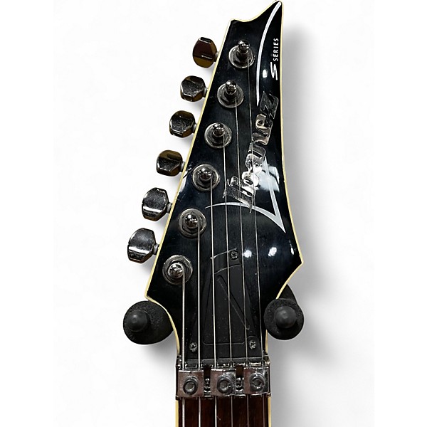 Used Ibanez S670QM Black Solid Body Electric Guitar