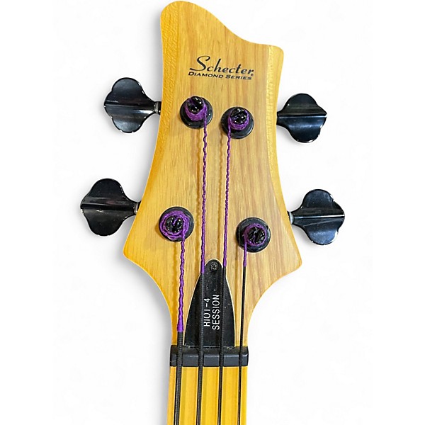 Used Schecter Guitar Research Riot 4 String Natural Electric Bass Guitar