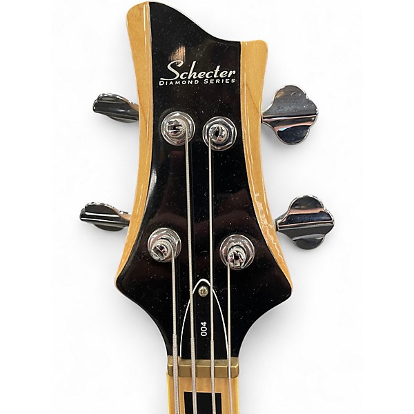 Used Schecter Guitar Research Diamond 004 Black Electric Bass Guitar