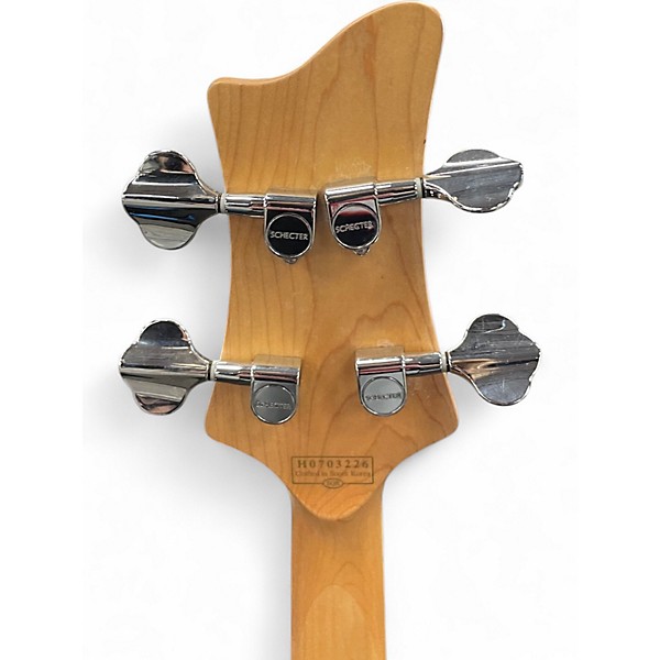 Used Schecter Guitar Research Diamond 004 Black Electric Bass Guitar