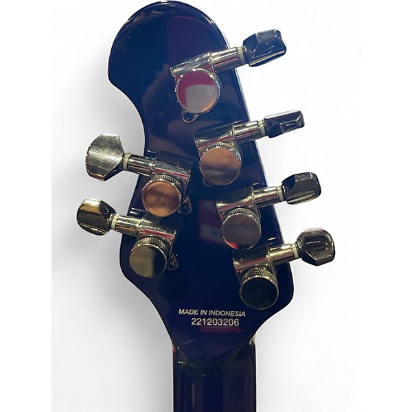 Used Sterling by Music Man MAJESTY X DMARZIO Blue CERULEAN Solid Body Electric Guitar