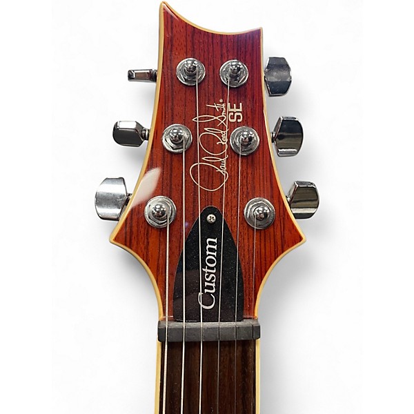 Used PRS SE Custom 24 ZEBRAWOOD 2 Tone Sunburst Solid Body Electric Guitar