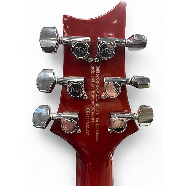 Used PRS SE Custom 24 ZEBRAWOOD 2 Tone Sunburst Solid Body Electric Guitar