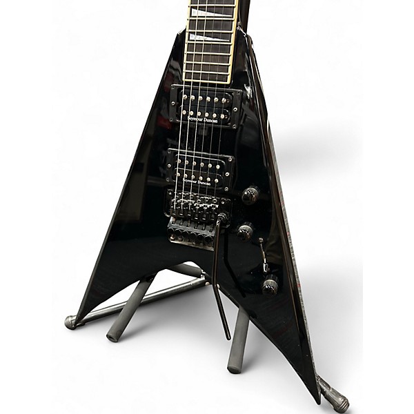 Used Jackson CUSTOM SHOP KING V Black Solid Body Electric Guitar