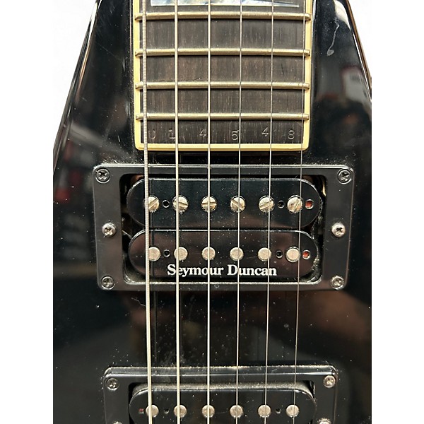 Used Jackson CUSTOM SHOP KING V Black Solid Body Electric Guitar