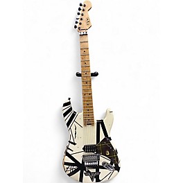 Used EVH 1978 Striped Series Black and White Solid Body Electric Guitar