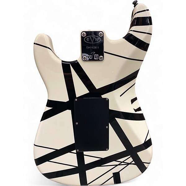 Used EVH 1978 Striped Series Black and White Solid Body Electric Guitar