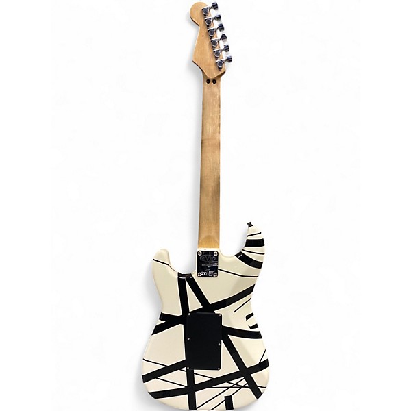 Used EVH 1978 Striped Series Black and White Solid Body Electric Guitar