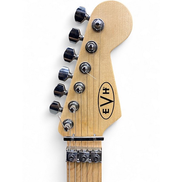 Used EVH 1978 Striped Series Black and White Solid Body Electric Guitar